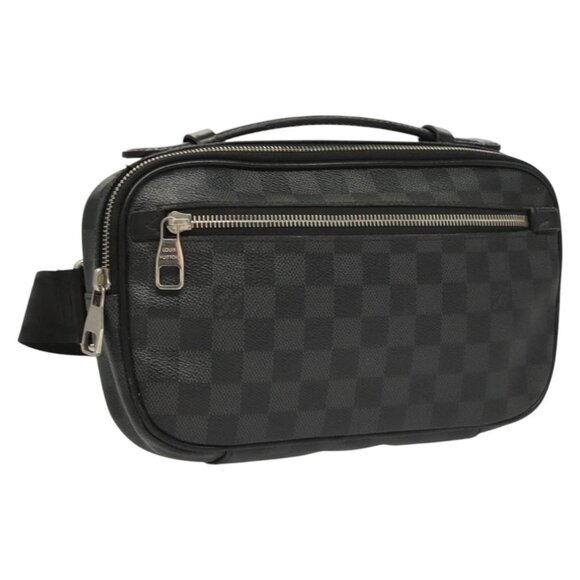 LOUIS VUITTON Damier Graphite Ambreil Shoulder Bag N41289 LV Auth bs25030 - Picture 1 of 16